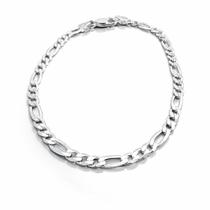 Pulseira Masculina Italiana Prata 925 Modelo 3/1 23 Cm