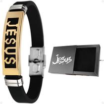 Pulseira Masculina Jesus Cristo Aço Banhada Dourada moda masculina religiosa social original presente qualidade premium Pulseira Masculina Jesus Cristo Aço Banhada Dourada moda masculina religiosa social original presente qualidade premium