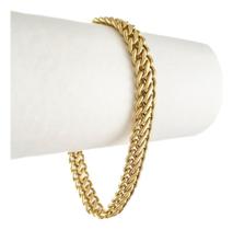 Pulseira Masculina Lacraia 10.8 21 Cm Ouro 18k Certificado G 0 Cm