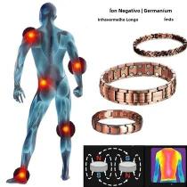Pulseira Masculina Magnética Reduz Ansiedade Cobre Terapia