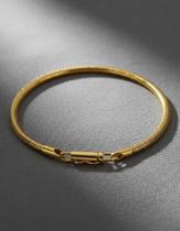 Pulseira Masculina Neromen Barcelona Banho Ouro 18k 24cm