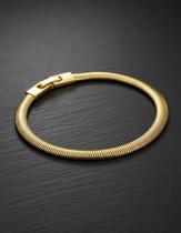 Pulseira Masculina Neromen Elo Lacraia Banho Ouro 18k 22cm