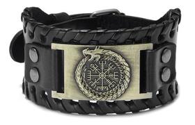 Pulseira Masculina Nórdico Viking Dragão