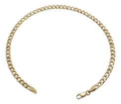 Pulseira Masculina Ouro 18k 750 Grumet 3.4 21 Cm. Elegante! Pulseira Masculina Ouro 18k 750 Grumet 3.4 21 Cm. Elegante!