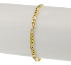 Pulseira Masculina Ouro 18k 750 Grumet 3x1 3.4 21 Cm Linda Pulseira Masculina Ouro 18k 750 Grumet 3x1 3.4 21 Cm Linda