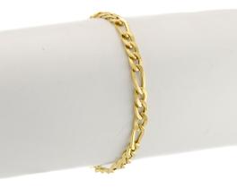 Pulseira Masculina Ouro 18k 750 Grumet 3x1 4.6 21 Cm Linda Pulseira Masculina Ouro 18k 750 Grumet 3x1 4.6 21 Cm Linda