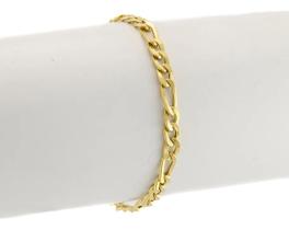 Pulseira Masculina Ouro 18k 750 Grumet 3x1 7.1 21 Cm Linda Pulseira Masculina Ouro 18k 750 Grumet 3x1 7.1 21 Cm Linda