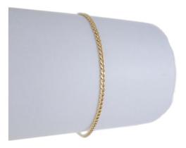 Pulseira Masculina Ouro 18k 750 Grumezinha 17 Cm Novidade