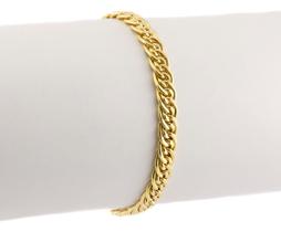 Pulseira Masculina Ouro 18k Mimosa 5.6 21 Cm Certificado Gar Pulseira Masculina Ouro 18k Mimosa 5.6 21 Cm Certificado Gar
