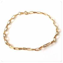Pulseira Masculina Ouro Amarelo Elo Cadeado Ouro 18k Pulseira Masculina Ouro Amarelo Elo Cadeado Ouro 18k