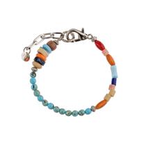 Pulseira Masculina Pedra Turquesa Natural Mix