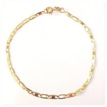 Pulseira Masculina Piastrine Maciça 20cm Ouro 18k