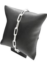 Pulseira Masculina Prata 925 Cadeado 5mm 20cm Grossa