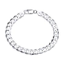 Pulseira Masculina Prata Grumet