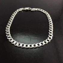 Pulseira Masculina Prata Italiana Maciça 925 Grumet 5 Mm Pulseira Masculina Prata Italiana Maciça 925 Grumet 5 Mm