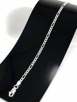 Pulseira Masculina Prata Maciça 925 Modelo 3 E 1 - 3 Mm
