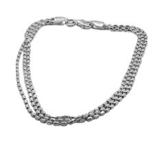 Pulseira Masculina Rabo de Rato Estilosa 3,2mm Casual Básico Pulseira Masculina Rabo de Rato Estilosa 3,2mm Casual Básico