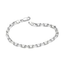 Pulseira Masculina Rommanel Prata 925 Corrente Elo Cadeado 21cm