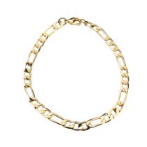 Pulseira Masculina Semijoia Banhado a Ouro 18k PL02861 Elos 3x1 Pulseira Masculina Semijoia Banhado a Ouro 18k PL02861 Elos 3x1