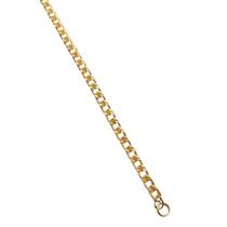 Pulseira Masculina Semijoia Banhado a Ouro 18k PL04389 Grumet elos duplo Pulseira Masculina Semijoia Banhado a Ouro 18k PL04389 Grumet elos duplo
