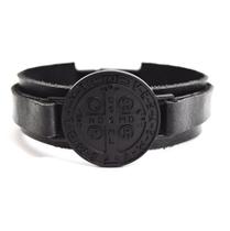 Pulseira Medalha de São Bento - Black Edition