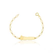 Pulseira Melindrosa Infantil com o Ursinho Pooh em Ouro 18K