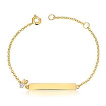 Pulseira Melindrosa Kids Fadinha Com Pedras De Zircônias Pulseira Melindrosa Kids Fadinha Com Pedras De Zircônias