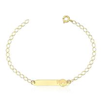 PULSEIRA MELINDROSA MENINa NOME INFANTIL OURO 10K M9 PULSEIRA MELINDROSA MENINa NOME INFANTIL OURO 10K M9