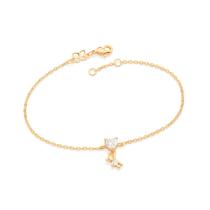 Pulseira menina folheada a ouro BRANCO 552002 Rommanel