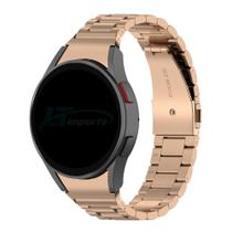 Pulseira Metal 3 Elos compativel com Samsung Galaxy Watch6 - Galaxy Watch6 Classic - Galaxy Watch 5 - Galaxy Watch5 Pro - Galaxy Watch4 Classic