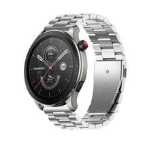 Pulseira Metal Elos Aço Inox + Película Para Gtr 4