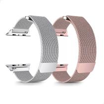 Pulseira Metal Milanese 42mm até 45mm Para Smartwacth Magnetica