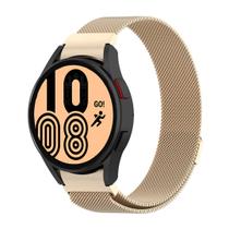 Pulseira Metálica Imã encaixe curvo Para Watch4 44mm