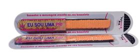 Pulseira - Meu Estilo Magico - Bracelete Com Frase - Laranja MULTIKIDS Pulseira - Meu Estilo Magico - Bracelete Com Frase - Laranja MULTIKIDS