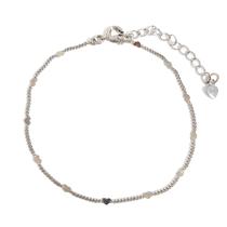 Pulseira Micro Corações Banhada a Ródio Pulseira Micro Corações Banhada a Ródio