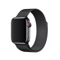 Pulseira Milanese Aço Metal Para Waatch Series 3/4 42/44Mn Preto Pulseira Milanese Aço Metal Para Waatch Series 3/4 42/44Mn Preto