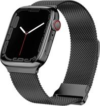 Pulseira Milanese compativel Apple Watch 38mm 40mm - Preta