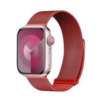 Pulseira Milanese De 40mm 41mm 44mm 45mm 46mm Para Apple Watch Série 1 2 3 4 5 6 7 8 9 10 11 - NONE