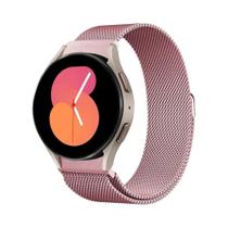 Pulseira Milanese De 40mm 44mm 20mm Para Samsung Galaxy Watch 7 6 5 4 Classic 43mm 47mm Sem Lacunas