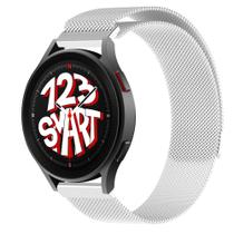 Pulseira Milanese de Aço Inoxidável para Galaxy Watch 5 Watch5 Pro 40mm 44mm 45mm - Prata