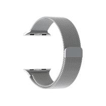 Pulseira milanese de metal para smartwatch compatível apple watch e semelhante 38mm até 41mm