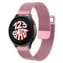 Pulseira Milanese Dupla de Aço Inoxidável para Galaxy Watch 5 Watch5 Pro 40mm 44mm 45mm - Pink Rose