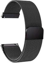 Pulseira Milanese para Apple Watch 44mm Series 4 Milanese Loop de Metal Preta