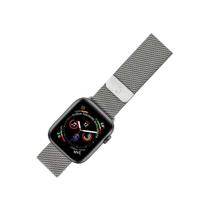 Pulseira Milanese Prata Inox p/ Apple Watch 42/44mm GeoNav