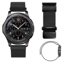 Pulseira milanese preto Compatível para waatch 42mn 44mn e 45mn
