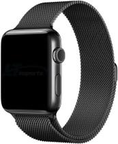 Pulseira milanese preto Compatível para waatch 42mn 44mn e 45mn Pulseira milanese preto Compatível para waatch 42mn 44mn e 45mn