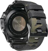 Pulseira Militar de Nylon (22/26mm) para Garmin Fenix 7/7X Pro/6/6X - Pulseira de Substituição