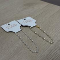 Pulseira mine pérolas com extensor ouro