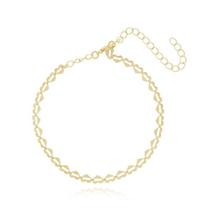 Pulseira Mini Corações Entrelaçados