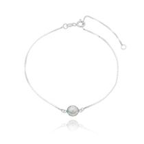 Pulseira Mini Escamas Branca de Prata 925